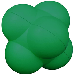Coated Foam Reaction Ball - Green -