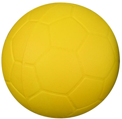 Coated Moulded Panel Foam Football - Yellow - 20cm