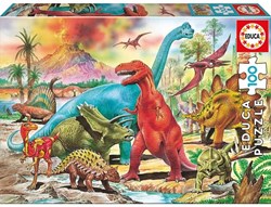 Educa puzzle 100 piezas dinosaurios cartón juguete niños