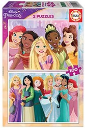 Educa puzzle Disney Princess 2x100 piezas rompecabezas infantil