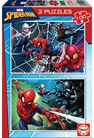 Educa puzzle Spiderman rompecabezas 2x100 piezas cartón niños