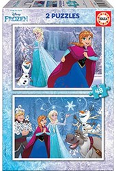 Educa puzzle Frozen 2 x 48 piezas cartón puzzle infantil