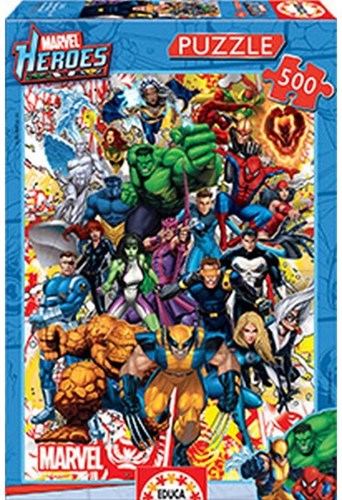 Educa puzzle héroes Marvel 500 piezas - rompecabezas superhéroes
