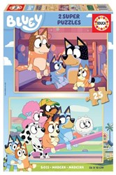 Educa Bluey puzzle de madera 2x25 piezas puzzle educativo infantil