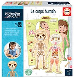 Educa juego educativo cuerpo humano cartón niños