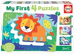 Educa puzzle amigos de la jungla - puzzle progresivo de cartón para niños