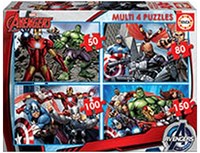 Educa Marvel Avengers set de puzzles - 4-en-1 rompecabezas 50-150 piezas