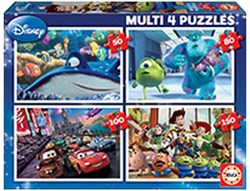 Educa set de puzzles Pixar 4 en 1 cartón - juguete puzzle infantil