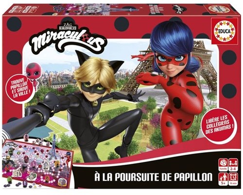 Educa juego de mesa Miraculous Ladybug caza de la mariposa infantil