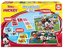 Educa juguete puzzle Mickey Mouse juego educativo 4-en-1 para niños