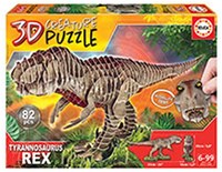 Educa puzzle 3D T-Rex dinosaurio juguete cartón 82 piezas