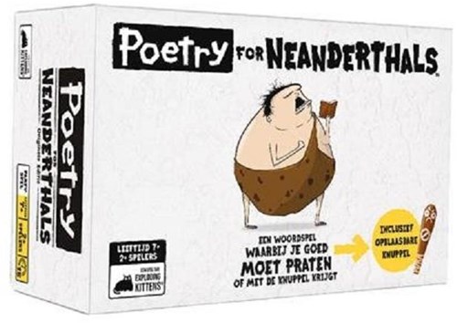Asmodee juego de cartas Poetry for Neanderthals - juego de fiesta familiar