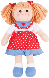 Muñeca Bigjigs Emily Mediana