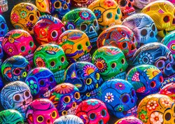 Enjoy Puzzle rompecabezas Colorful Skulls - 1000 piezas diseño colorido