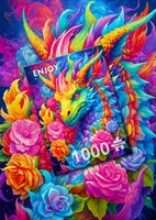 Enjoy Puzzle rompecabezas dragón - 1000 piezas puzzle de fantasía-2
