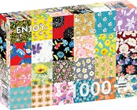 Enjoy Puzzle rompecabezas Floral Patterns - 1000 piezas colorido-2