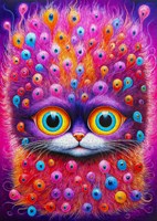 Enjoy Puzzle rompecabezas 1000 piezas - I'm Watching You - diseño de gato colorido