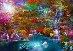 Enjoy Puzzle rompecabezas Japanese Garden 1000 piezas relajante