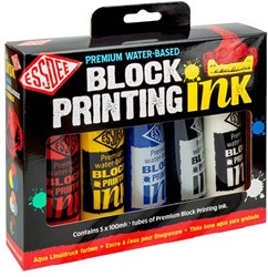 Essdee set de tintas para linograbado 5x100 ml colores primarios niños