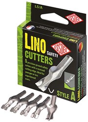 Essdee lino cortadores de seguridad set - 5 piezas para niños y principiantes