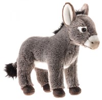 Heunec peluche burro de peluche - gris - 25 cm - juguete suave para niños