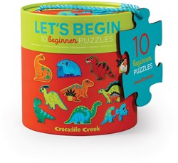Crocodile Creek Let's Begin Puzzle Dinosaurios - 2 piezas