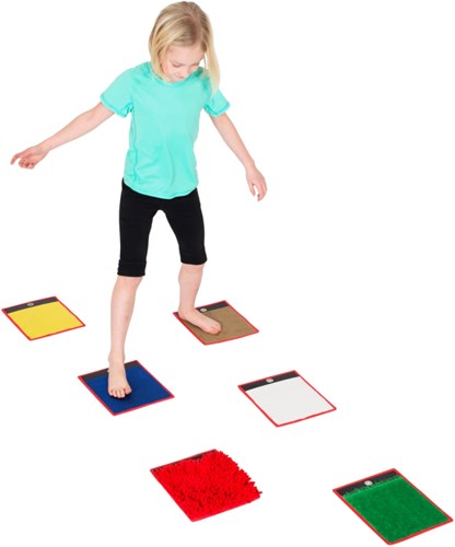 Stimove juguete sensorial Set de 6 Tactile Mini Mats para niños-3