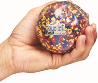 Spordas pelota juguete Squelet Ball transparente colorida