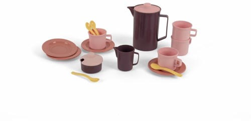 Dantoy Fairytale set de café juguete 17 piezas sostenible y seguro