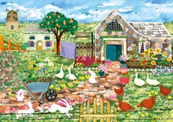 Magnolia puzzle granja 1000 piezas - diversión colorida