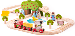 Bigjigs Rail Farm Train Set