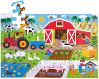 BigJigs puzzle granja suelo animales 48 piezas juguete educativo