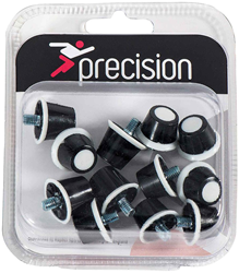 Precision Tacos de Fútbol Safety Nylon Set - Negro/Blanco - 12 piezas