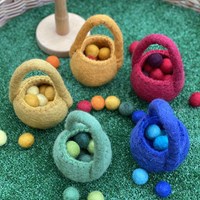 Cosy Felt Bags & Balls ( 5pk ) - 49792-2