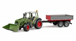 Bruder Bruder Fendt tractorVario 211 met voorlader en kipwagen