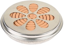 Citronella spiralen in zinken doosje