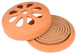Esschert Design espirales de citronela soporte terracota repelente insectos