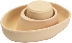 PlanToys Juguetes de madera Barco de goma convertible-Naranja pastel