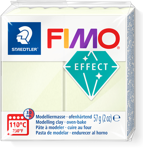 Fimo plastilina Glow in the Dark 57g - arcilla creativa para niños
