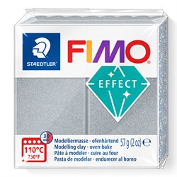 Fimo pasta de modelar plata metálica 57g - efecto creativo horno