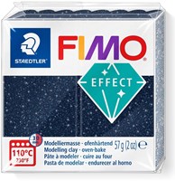 Fimo arcilla para modelar Galaxy azul 57g - efecto purpurina horno