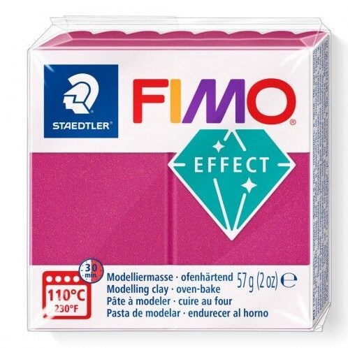 Fimo arcilla para modelar burdeos metálico 57g endurece en horno juguete creativo