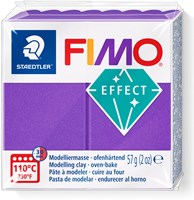 Fimo arcilla para modelar lila metálico 57g - arcilla horneable para manualidades creativas