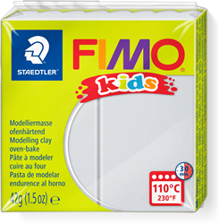 Fimo plastilina kids gris claro 42g horneable creativa