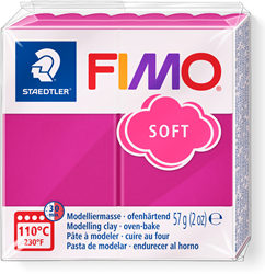 Fimo pasta para modelar Soft frambuesa 57g arcilla creativa horno