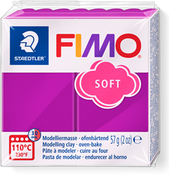 Fimo arcilla para modelar soft violeta - arcilla para horno 57g creativa