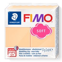 Fimo pasta para modelar soft melocotón 57g endurece en horno juguete creativo