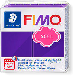 Fimo arcilla para modelar soft ciruela 57g - arcilla polimérica creativa