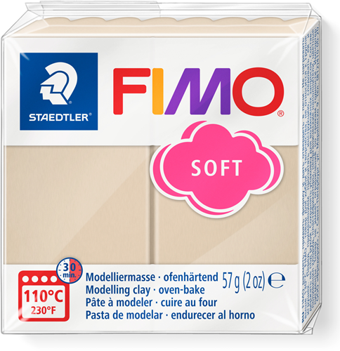 Fimo pasta para modelar Soft 57g Sahara - arcilla polimérica para horno
