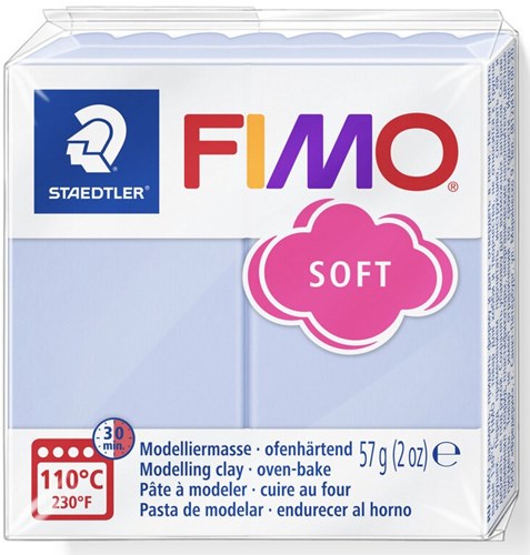Fimo arcilla para modelar soft 56g serenity blue horno creativo